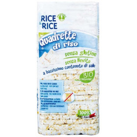 Rice&rice Quadrette Di Riso Senza Sale E Senza Lievito 130 g