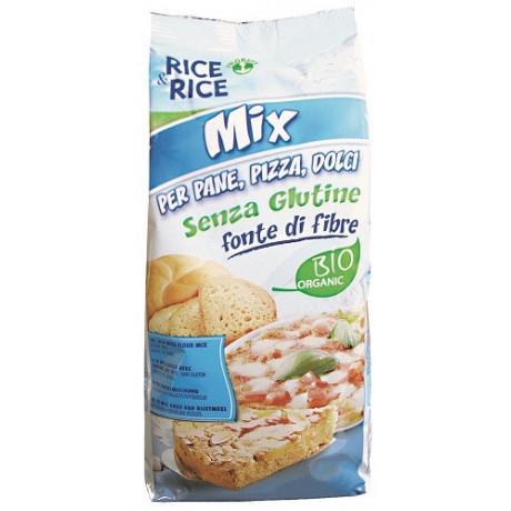 Rice&rice Mix Per Pane/pizza/dolci 500 g Senza Lievito