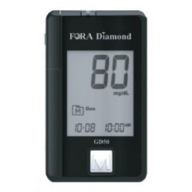 Strisce Misurazione Glicemia Fora Diamond Prima Voice Mini Diamond Comfort Lux Gd50 25 Pezzi