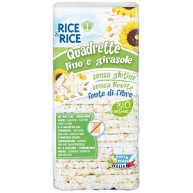 Rice&rice Quadrette Lino E Girasole 130 g Senza Lievito