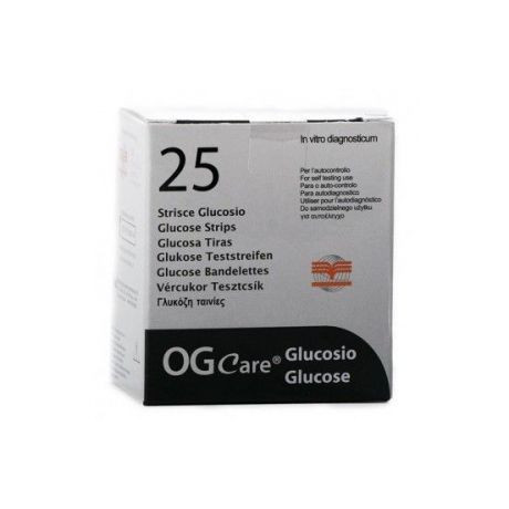 Strisce Misurazione Glicemia Ogcare 25 Pezzi