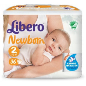 Libero Newborn Pannolino Per Bambino Taglia 2 6x36 Pezzi