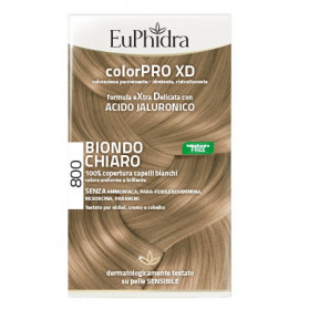 Euphidra Colorpro Xd 800 Biondo Chiaro Gel Colorante Capelli In Flacone + Attivante + Balsamo + Guanti