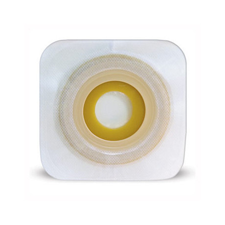 Placca Piana Modellabile Per Stomia Due Pezzi 13-22mm Flangia 48mm Con Adesivo Idrocolloidale 5 Pezzi