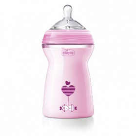 Ch Bib Nat-feel 6m+ Girl 330ml