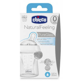 Chicco Biberon Naturalfeeling Vetro 0m+ 150 ml