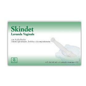 Skindet Lavanda Vaginale 4 Flaconi 140 ml + 4 Cannule Monouso In Blister