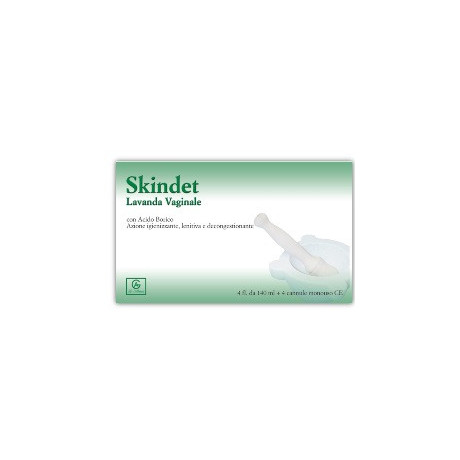 Skindet Lavanda Vaginale 4 Flaconi 140 ml + 4 Cannule Monouso In Blister