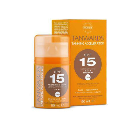 Tanwards Tanning Accelerator Face Cream Spf 15 50 ml