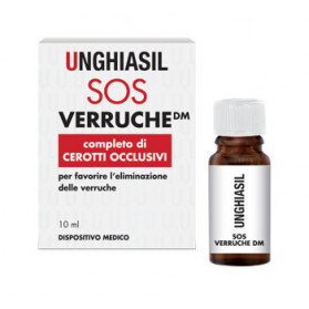 Dispositivo Medico Per Verruche In Flacone Con Pennellino 10 ml + 9 Cerotti Copriverruca