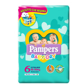 Pampers Baby Dry Dwct Xl 14 Pezzi