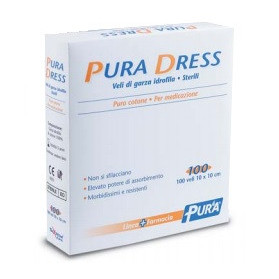 Garza Idrofila Pura Dress 10x10cm 100 Pezzi