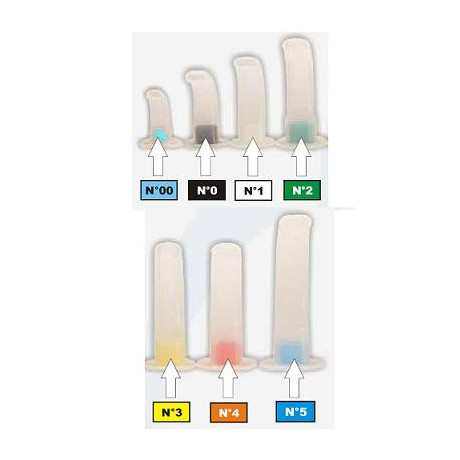 Cannula Guedel 0 Nero