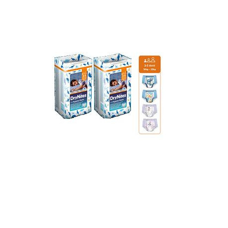 Huggies Drynites Boy Small 3/5 Anni 16/23 Kg Pacco Piccolo 10 Pezzi