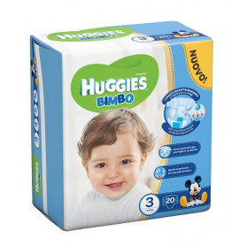 Pannolino Huggies Base Boy 3 20 Pezzi