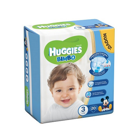 Pannolino Huggies Base Boy 3 20 Pezzi