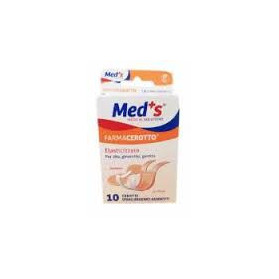 Cerotto Meds Strips Tela Ipoallergenico Elasticizzato Assortiti 10 Pezzi