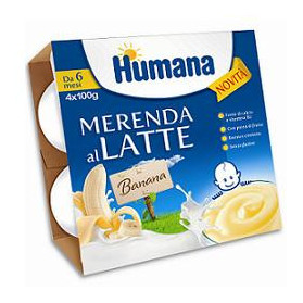 Humana Merenda Banana 4 X 100 g