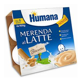 Humana Merenda Gusto Biscotto 4 X 100 g