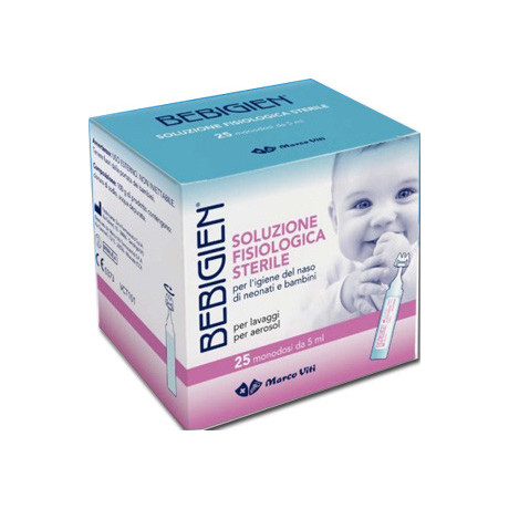 Bebigien Soluzione Fisiologica Sterile 25 Flaconcini Monodose Da 5 ml