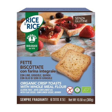 Rice & Rice Fette Biscottate Con Farina Integrale 300 g