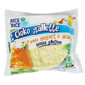Rice&rice Cioko Gallette Ricoperte Di Yogurt All'arancio 33 g Senza Lievito