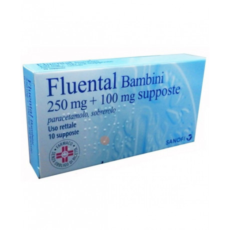 Fluental Bambini 10 Supposte 250mg+100mg