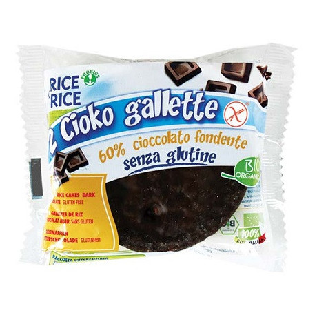Rice&rice Cioko Gallette Ricoperte Di Cioccolato Fondente 33 g Senza Lievito