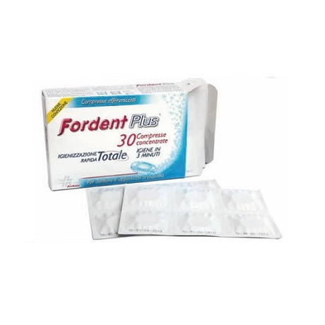 Fordent Plus 30 Compresse Concentrate Per Dentiere E Apparecchi Ortodontici