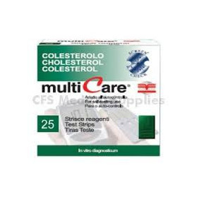 Test Colesterolemia Multicare Colesterolo In Strisce Chip 25 Pezzi