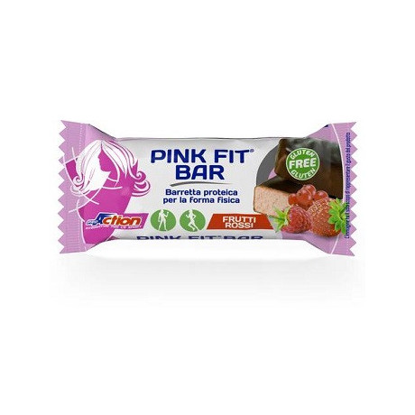 Proaction Pink Fit Barretta Proteica Per La Forma Fisica Ai Frutti Rossi 30 g
