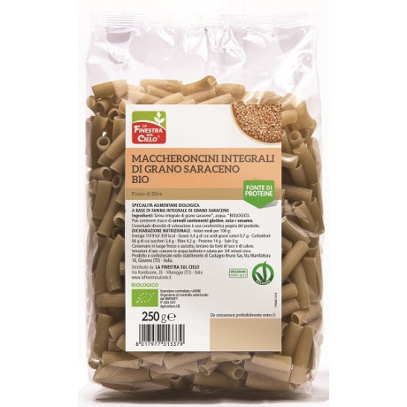 Maccheroncini Int Di Grano Saraceno Bio 250 g