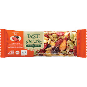 Taste Of Nature Barretta Al Goji Bio Vegan Adulti Alto Contenuto Di Fibre 40 g