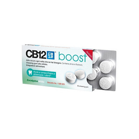 Cb12 Boost Eucalyptus White 10 Chewing Gum