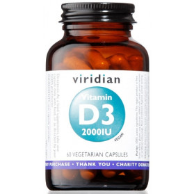 Viridian Vitamin D3 2000iu 60 Capsule