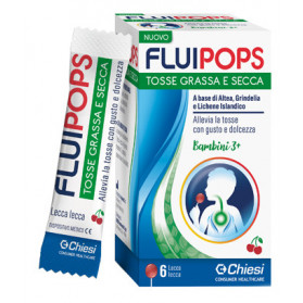 Fluipops 6 Lecca Lecca Gusto Ciliegia Per Tosse