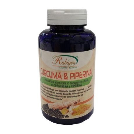 Curcuma & Piperina Raihuen 120 Compresse Da 500 mg