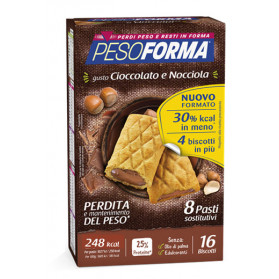 Pesoforma Biscotto Cioccolato Nocciola 16 Pezzi 33 g