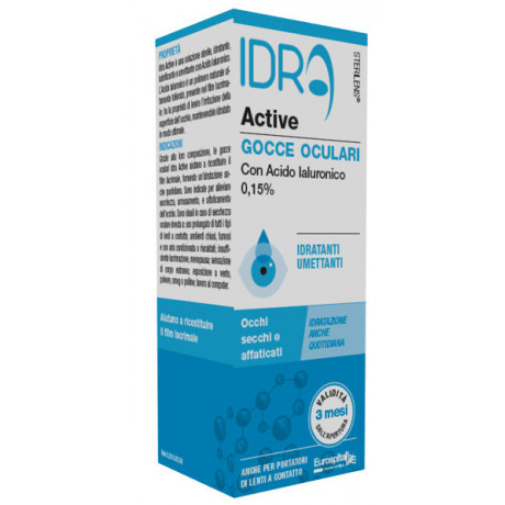 Gocce Oculari Sterilens Idra Active 10 ml Con Acido Ialuronico 0,15%