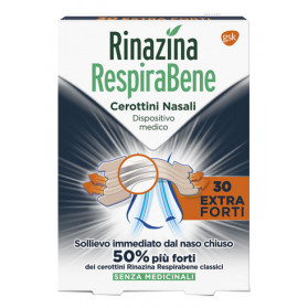 Rinazina Respirabene Cerottino Extra Forte 30 Pezzi