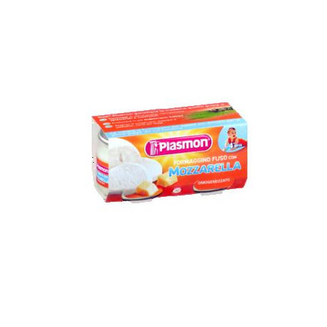 Plasmon Omogeneizzato Formaggino Mozzarella 80 g X 2 Pezzi