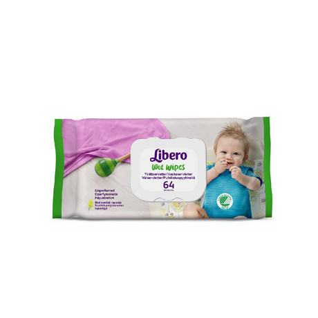 Libero Wet Wipes Salviettine Monouso Detergenti E Idratanti 64 Pezzi Articolo 4360