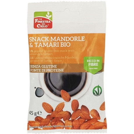 Fsc Snack Mandorle & Tamari Bio Vegan Adulti Alto Contenuto Di Fibre 45 g