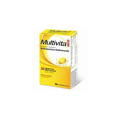 Multivitamix Effervescente Senza Zucchero E Senza Glutine 30 Compresse