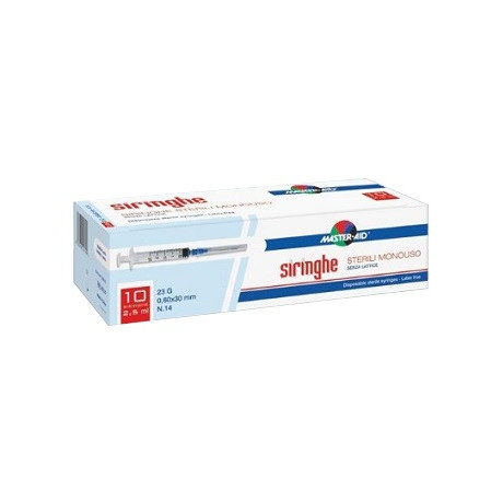 Siringa Per Venipuntura Master-aid 2,5 ml 10 Gauge 23 Pezzi