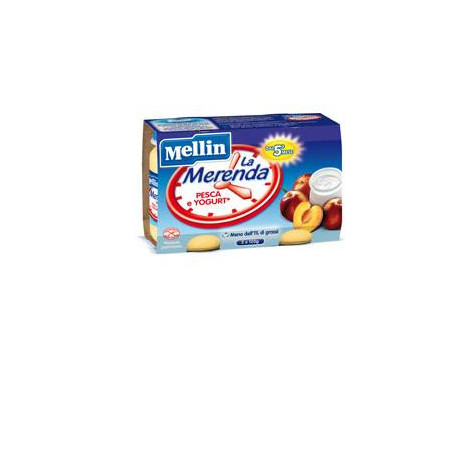 Mellin Merenda Yogurt Pesca 2 X 120 g