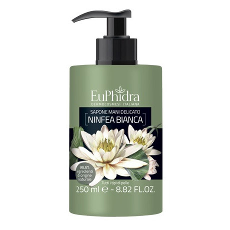 Euphidra Sapone Liquido Mani Ninfea In Flacone Con Etichetta Dispenser