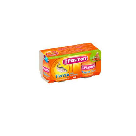 Plasmon Omogeneizzato Trota Verdure 80 g X 2 Pezzi