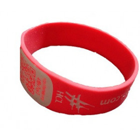 Bracciale Salvavita Mioid In Silicone Rosso M