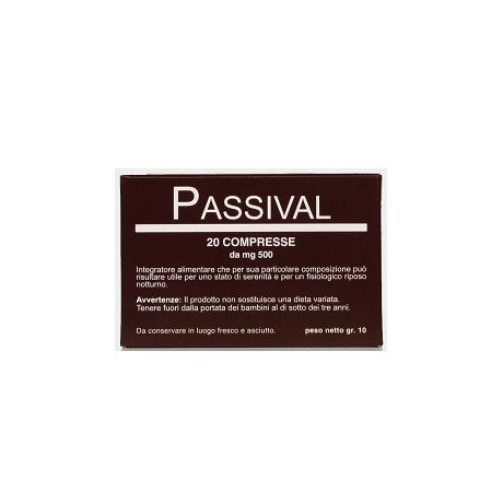 Passival Estratto Erboristico 20 Compresse 10g